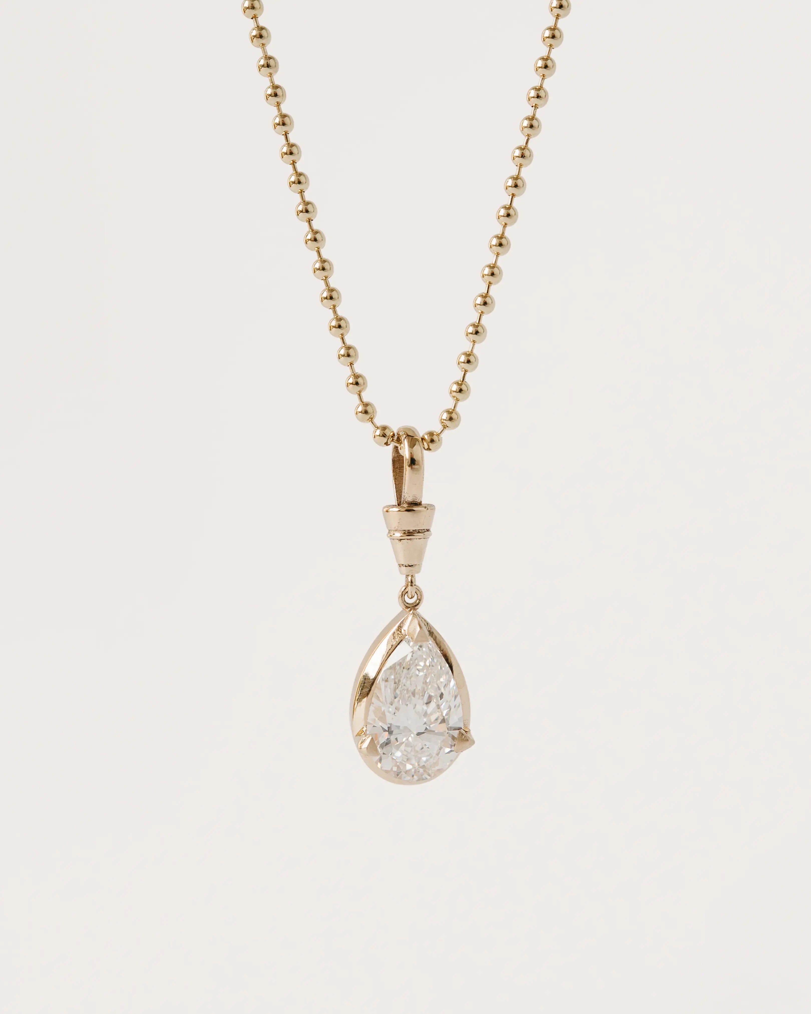 Pear Diamond Necklace